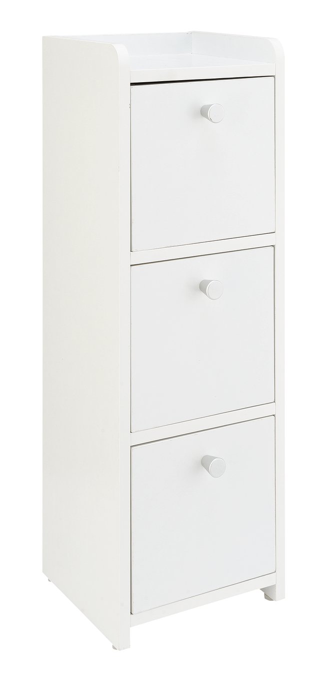 Argos Home Prime Slim 3 Drawer Storage Unit - White