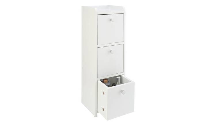 Buy Argos Home Prime Slim 3 Drawer Unit | Freestanding bathroom ...