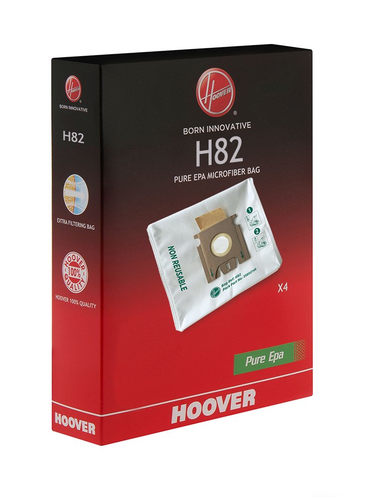 Hoover H82 PureHepa Microfiber Dust Bags - Pack of 4