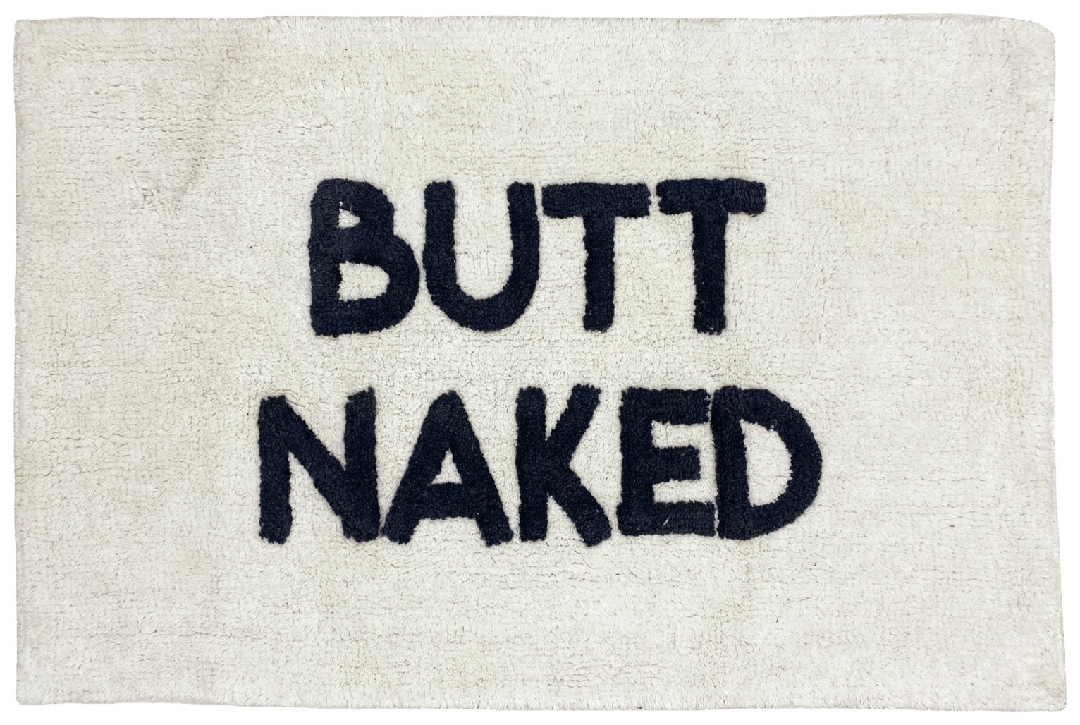 Furn Butt Naked Tufted Bath Mat - Ivory Charcoal