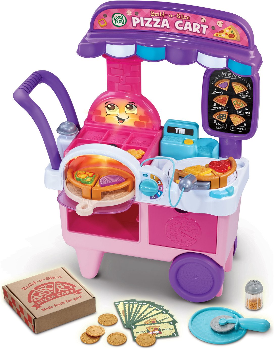 Leapfrog Build a Slice Pizza Cart - Pink