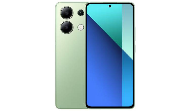 SIM Free Xiaomi Redmi Note 13 128GB Mobile Phone Mint Green