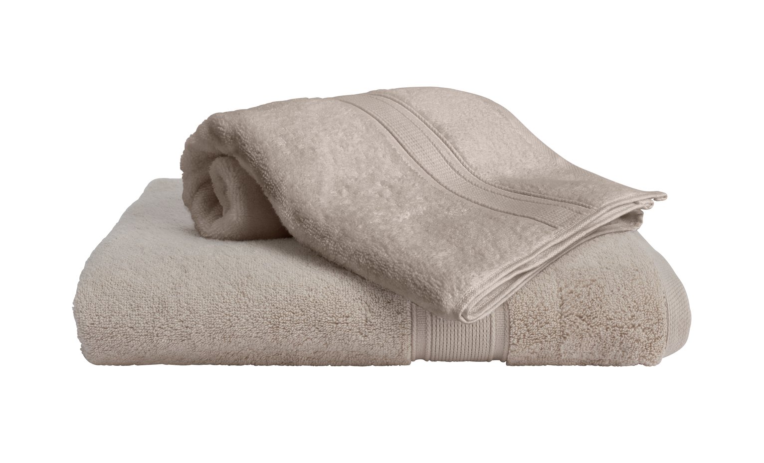 Habitat Cotton Supersoft 2 Pack Hand Towel - Oatmeal