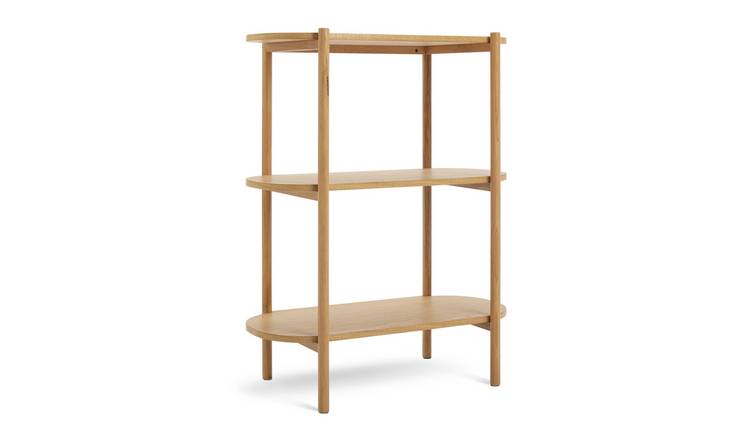 Wooden shelving store units argos