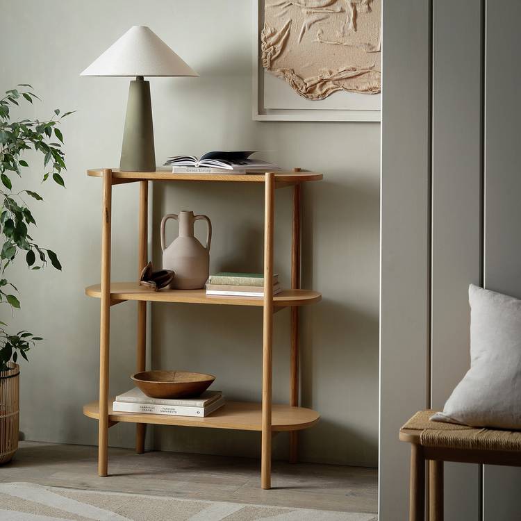 Habitat Edin 3 Tier Shelving Unit - Natural 0