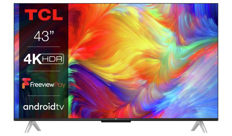 TCL 43 Inch 43P638K Smart 4K Ultra HD HDR Android TV