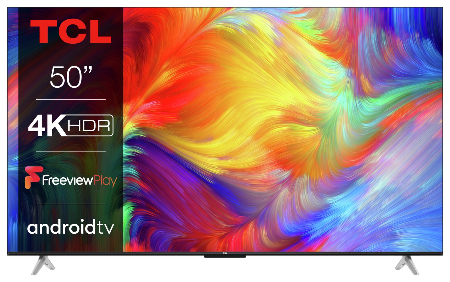 TCL 50 Inch 50P638K Smart 4K Ultra HD HDR Android TV