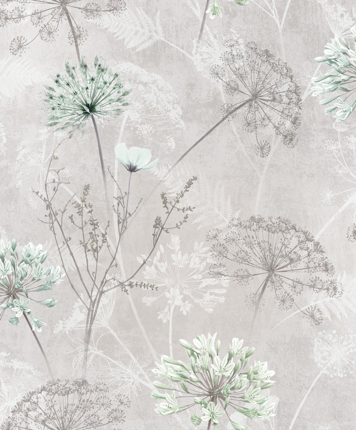 Sublime Hadley Floral Taupe Wallpaper