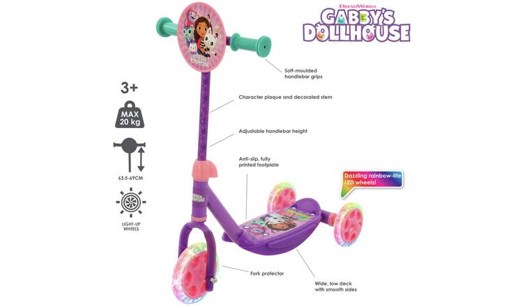 Buy Gabby s Dollhouse Tri Lite Scooter null Argos