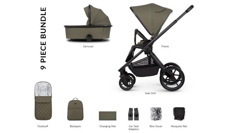 Venicci Tinum Edge 2In1 Pushchair-Moss