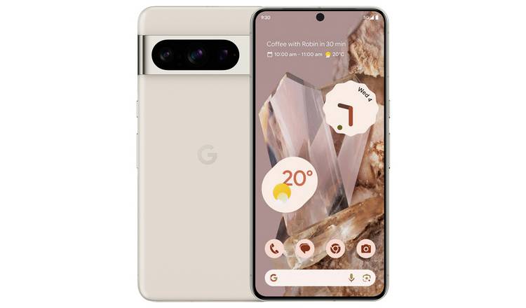 SIM Free Google Pixel 8 Pro 5G 128GB AI Phone - Porcelain