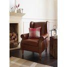 Buy Argos Home Argyll Studded Leather High Back Chair - Tan | Armchairs