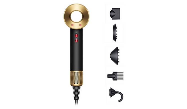 Buy Dyson Supersonic Hair Dryer Black Gold Hair dryers Argos