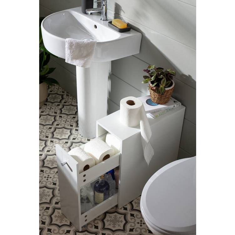 Argos Home Toilet Roll Storage Unit - White 0