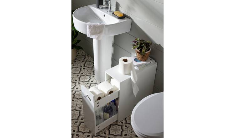 Argos Home Toilet Roll Storage Unit - White