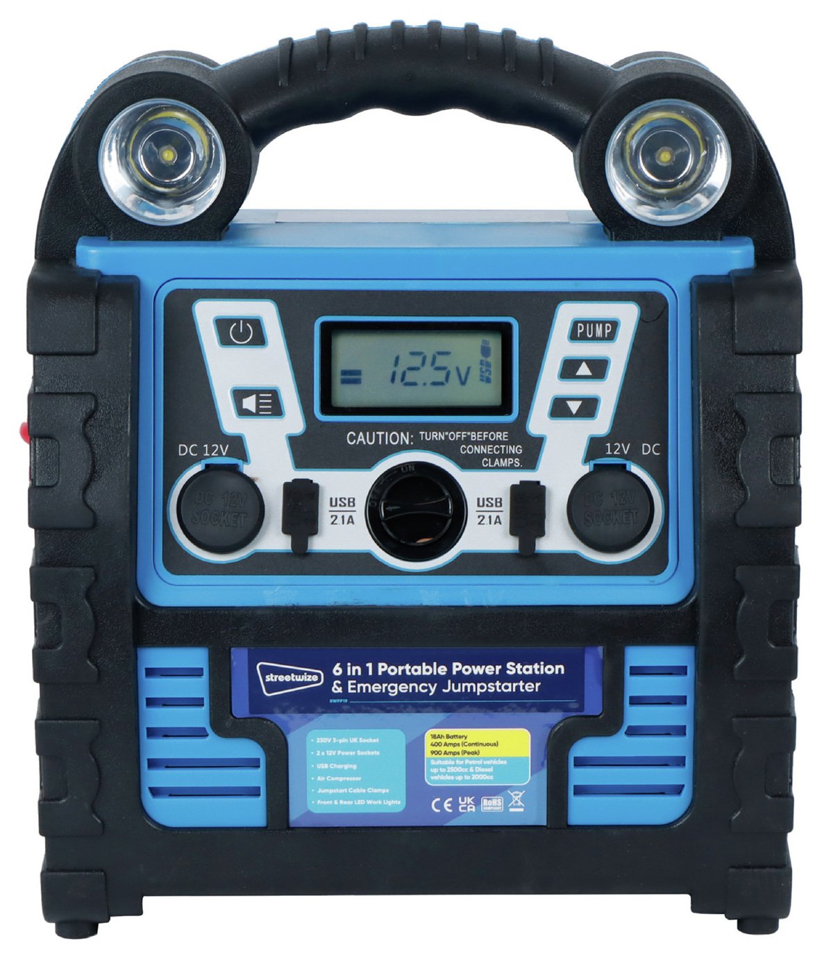 Streetwize 6-in-1 12V Portable Power Station