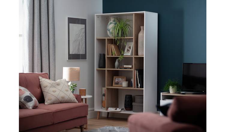 Habitat Skandi Wide Shelving Unit - Grey