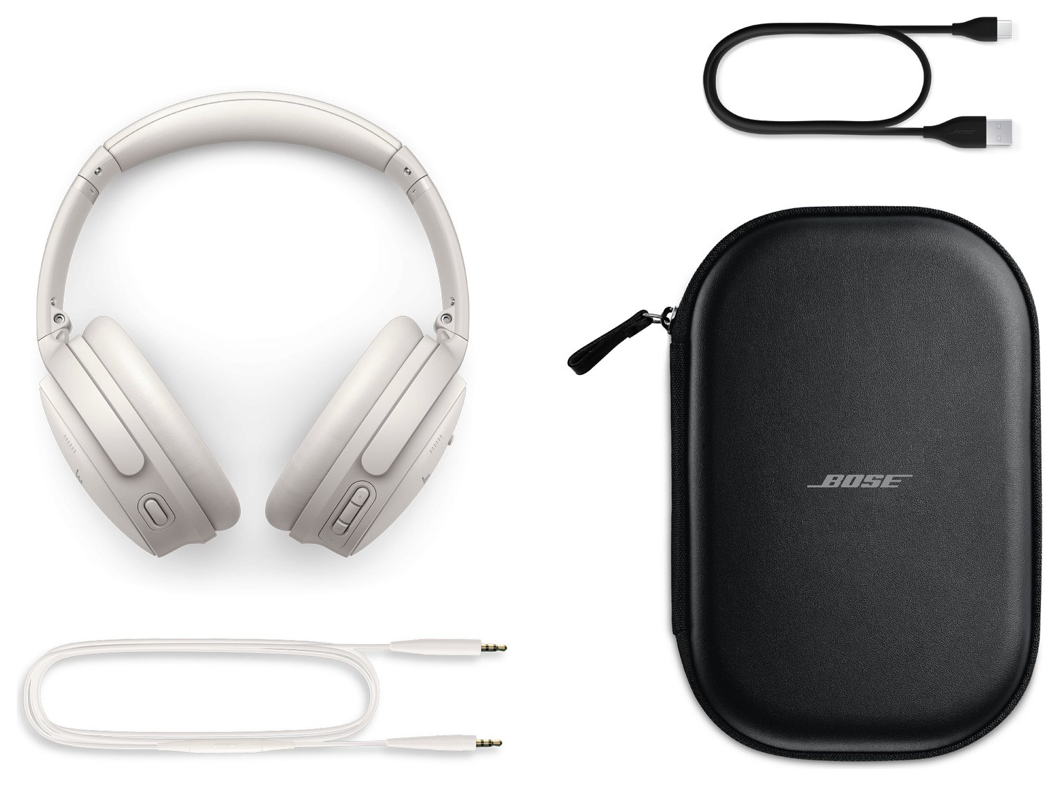 Buy Bose QuietComfort Over-Ear Wireless Headphones - White