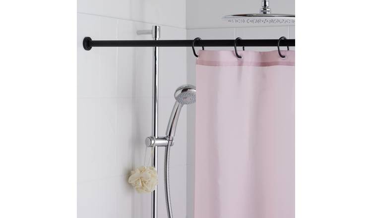 Argos Home 105-194cm Telescopic Shower Rail - Black