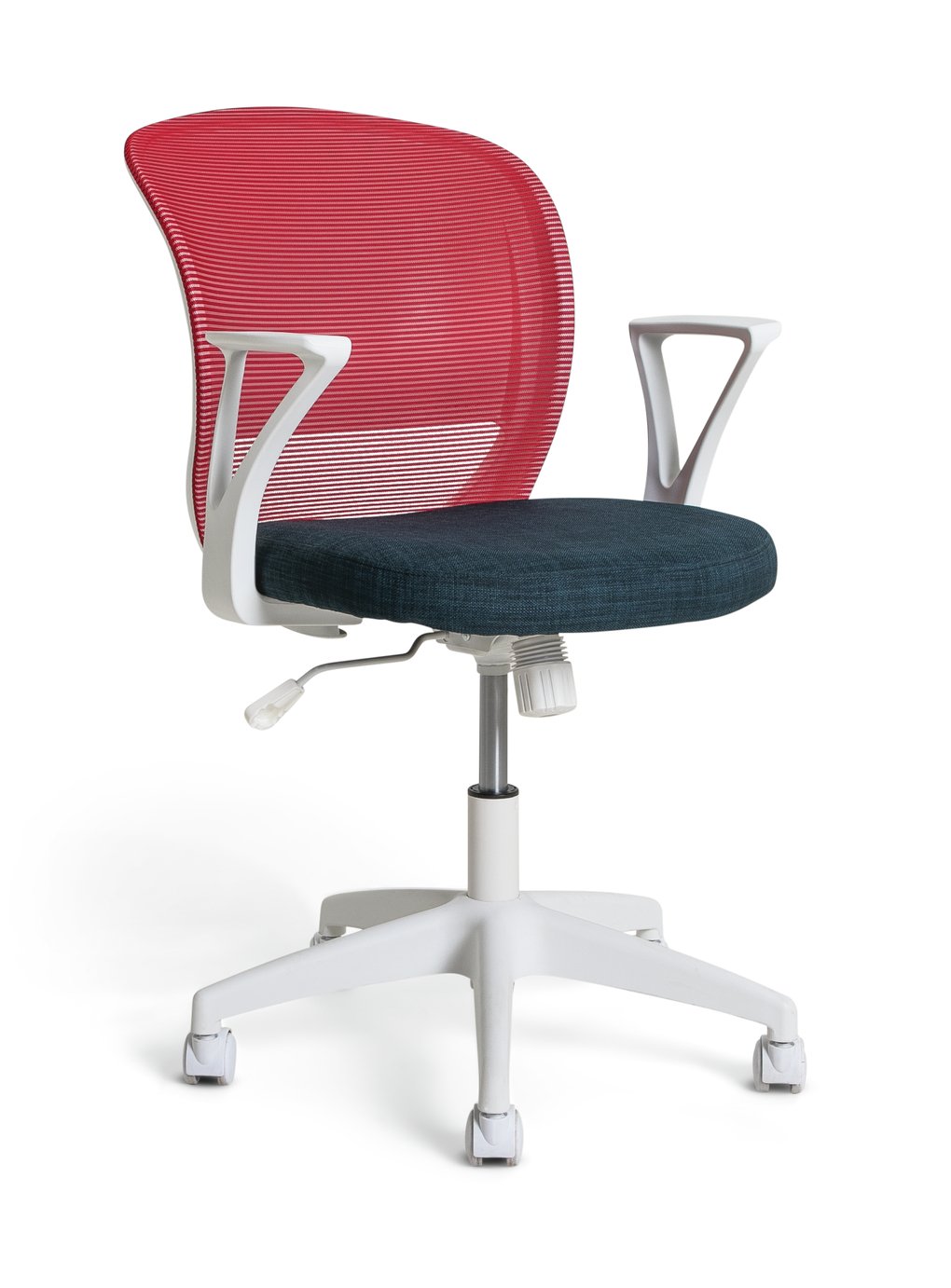 Habitat Beck Mesh Office Chair - Blue & Red