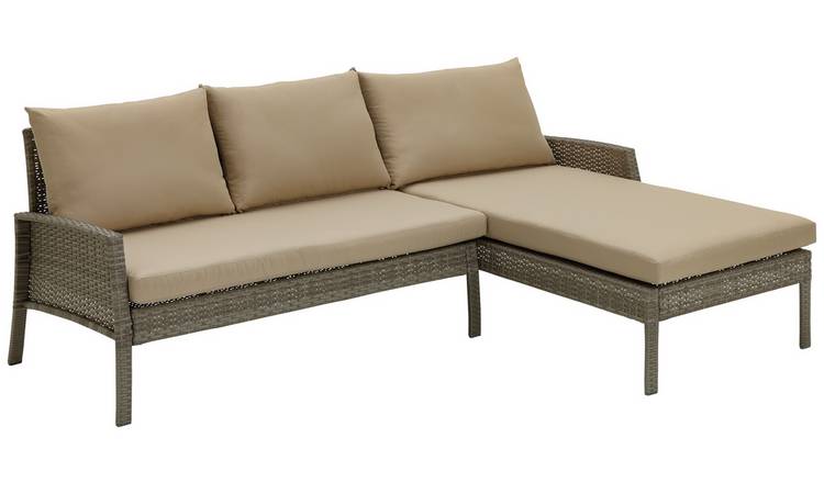 Rattan corner deals sofa set argos