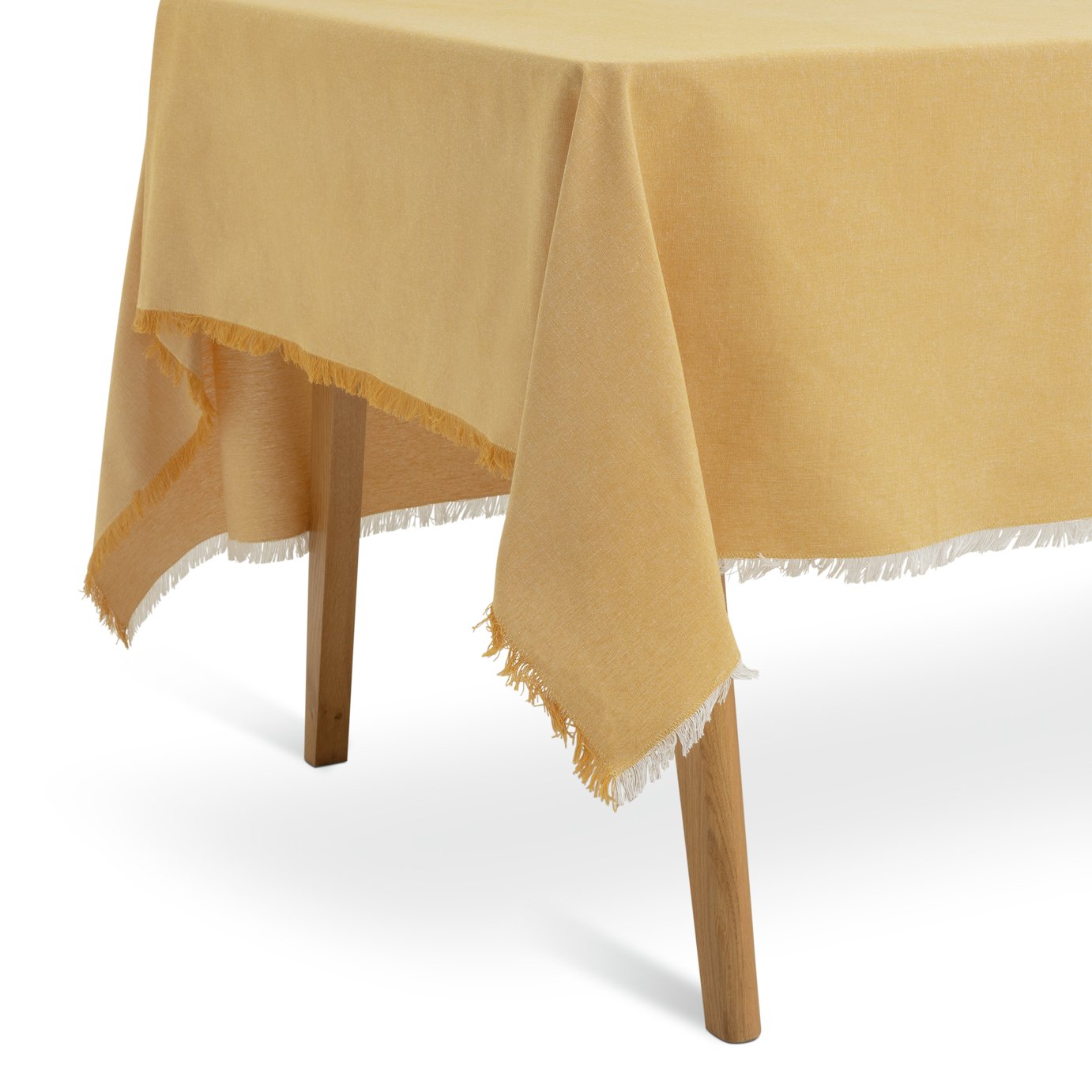Habitat Cotton Table Cloth  - Mustard