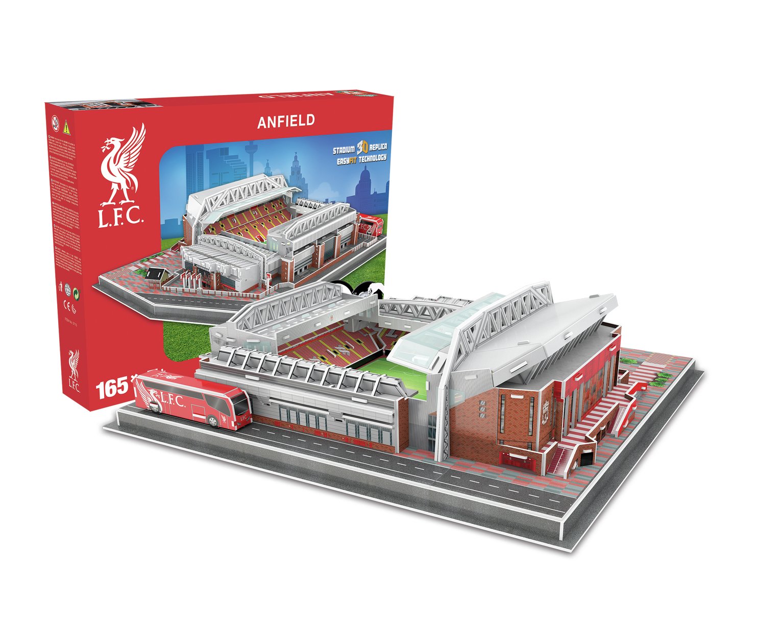 Liverpool 3D Football Stadium 142 Piece Jigsaw Puzzle