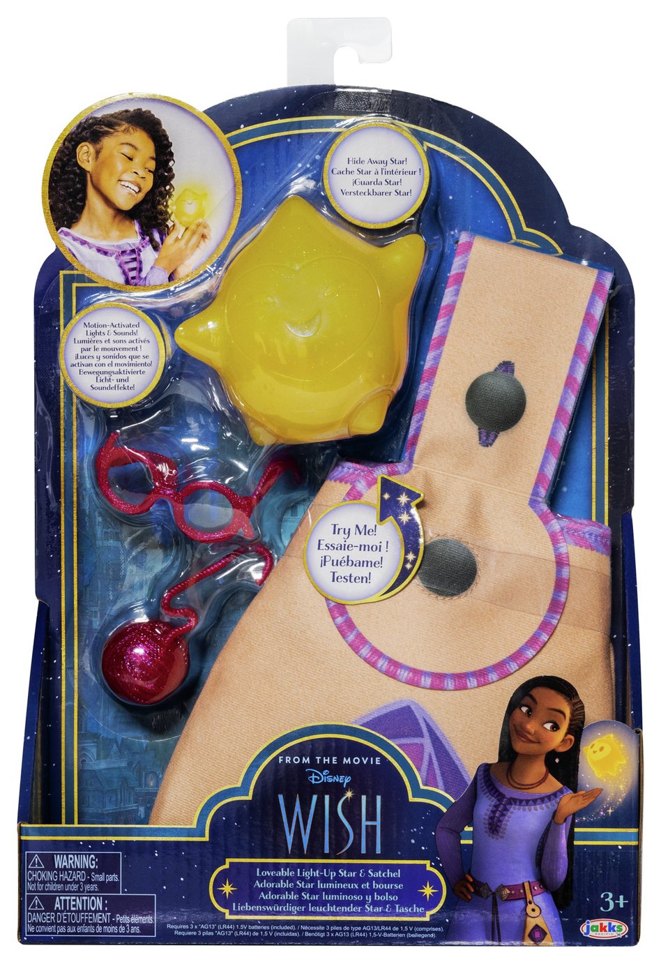 Disney Wish Interactive Role Play Star with Satchel Playset