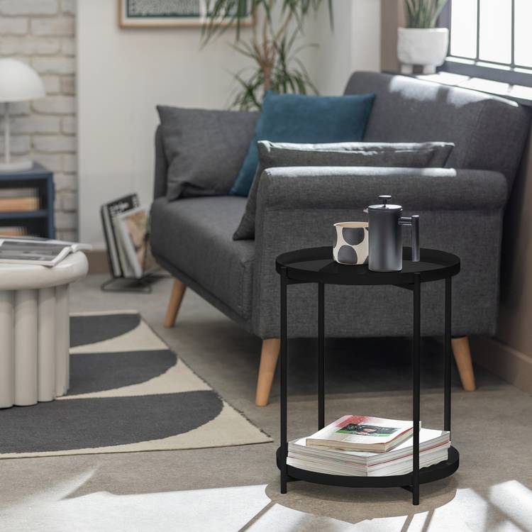 Habitat Rex Side Table - Black 0