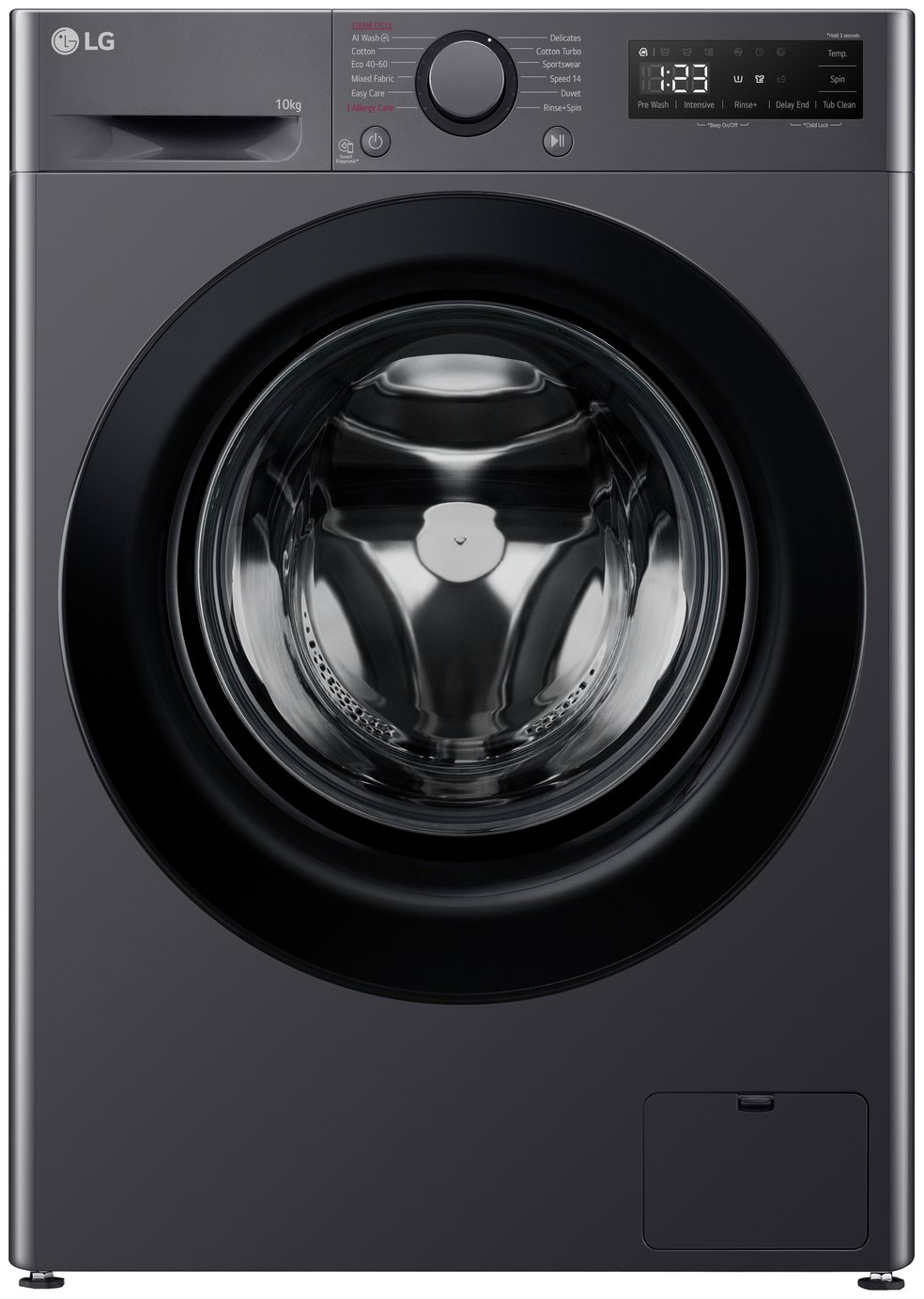 LG F4Y510GBLN1 10KG 1400 Spin Washing Machine - Grey