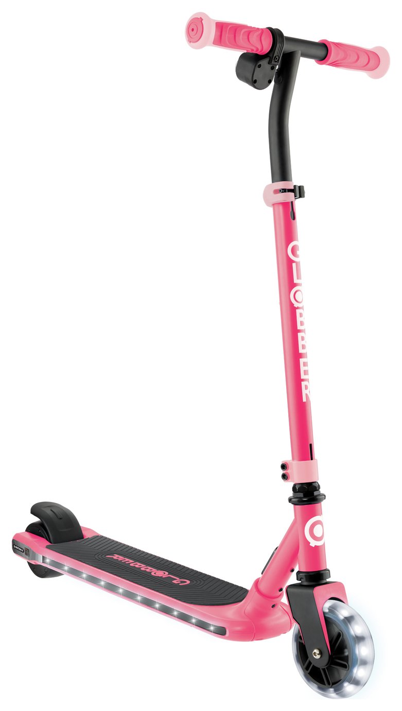 Globber E-motion 6 Kids Light Up Electric Scooter – Pink