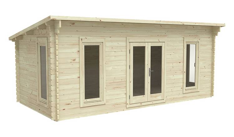 Forest Arley Log Cabin Pent Roof - 20 x 10ft