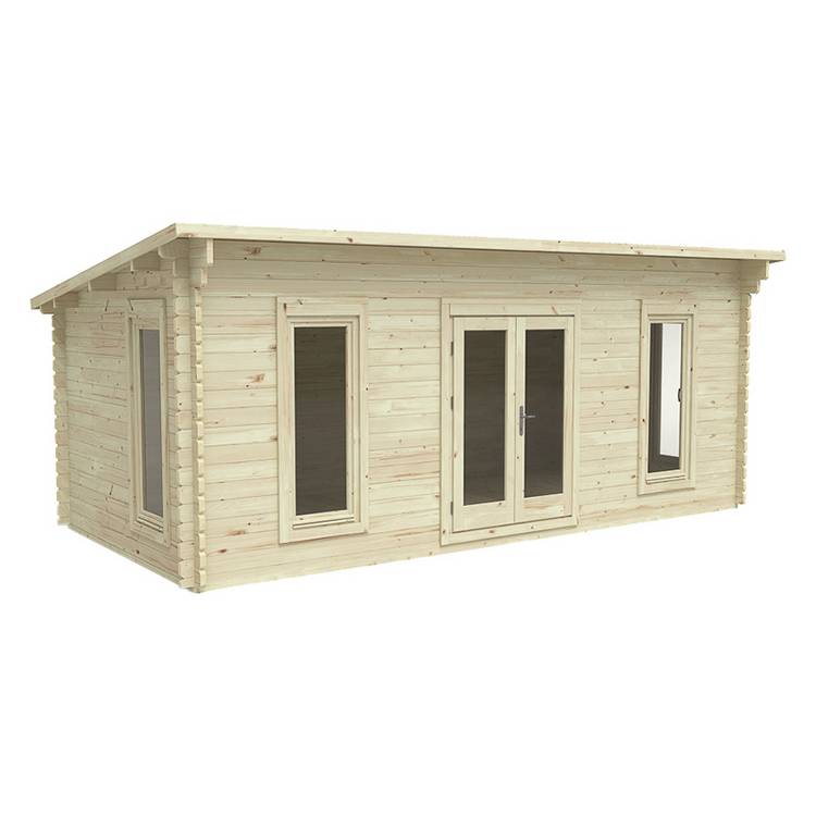 Forest Arley Log Cabin Pent Roof - 20 x 10ft 0