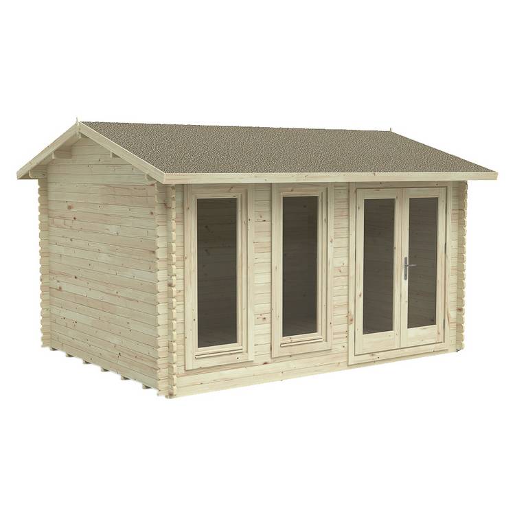 Forest Chiltern Log Cabin Apex Roof - 13 x 11ft 0