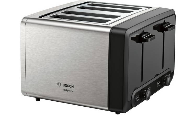 Buy Bosch TAT4P440GB DesignLine 4 Slice Toaster S Steel