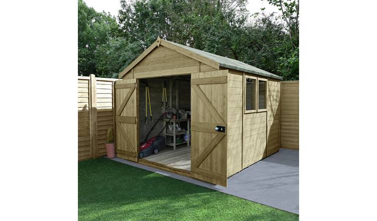 Forest Timberdale Double Door Apex Shed - 10 x 8ft