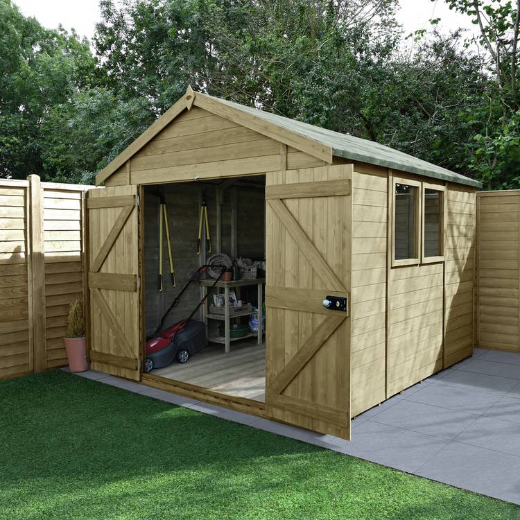 Forest Timberdale Double Door Apex Shed - 10 x 8ft 0