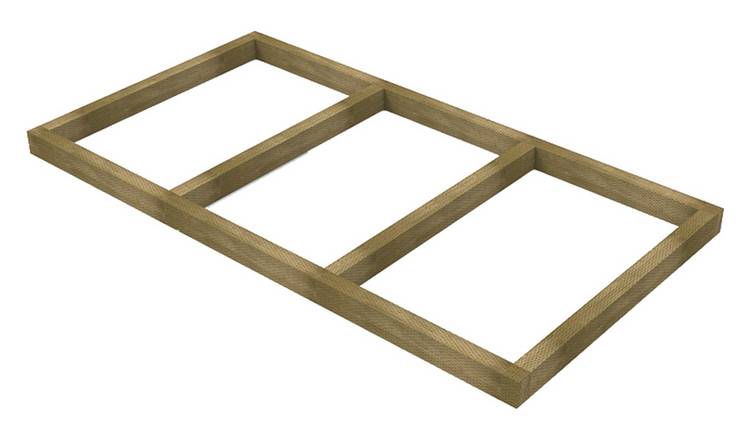 Forest Pressure Treated Wooden Shed Base - 6 x 3ft