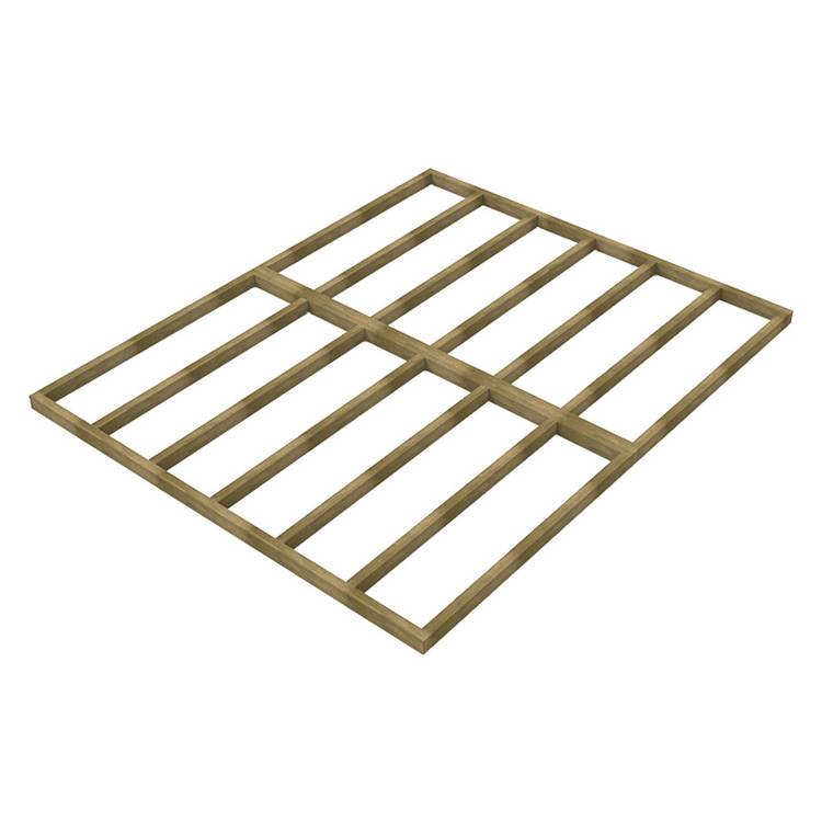 Forest Pressure Treated Wooden Shed Base - 10 x 8ft 0