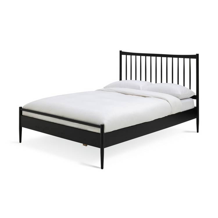 Habitat Chiltern Spindle Kingsize Wooden Bed Frame - Black 0
