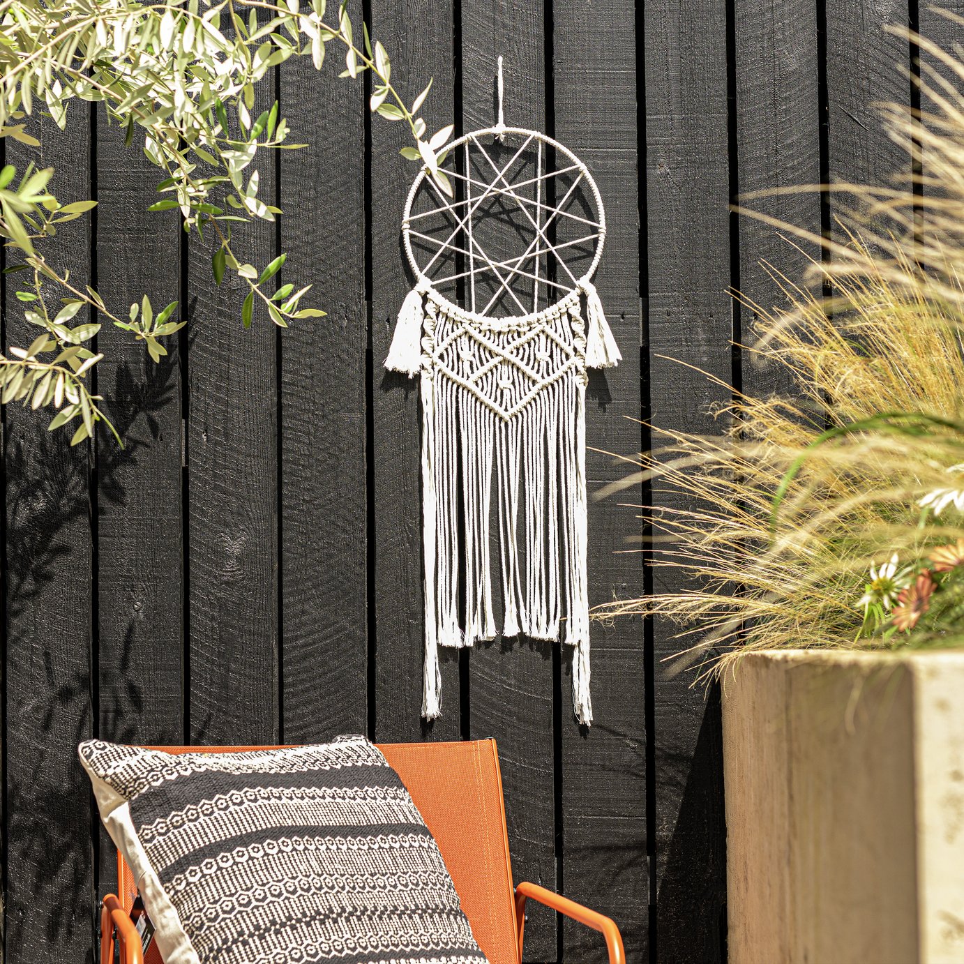 Habitat Macramé Cotton Garden Wall Art 