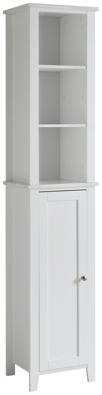 Lloyd Pascal Marble Effect Tallboy - White