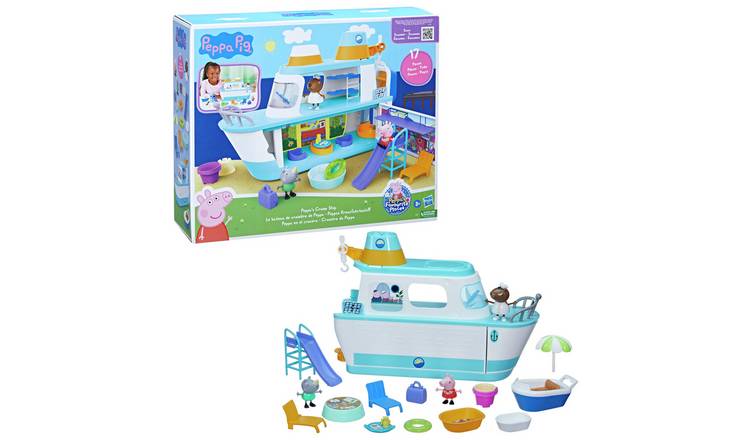 Peppa Pig Wooden Boat with Figure