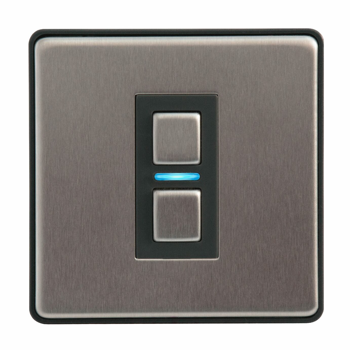 Lightwave Smart Series Dimmer - 1 Gang - Stainless Steel