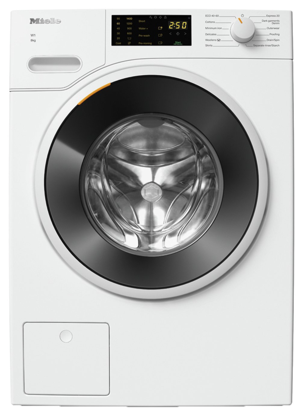 Miele WWD020 8KG 1400 Spin Washing Machine - White