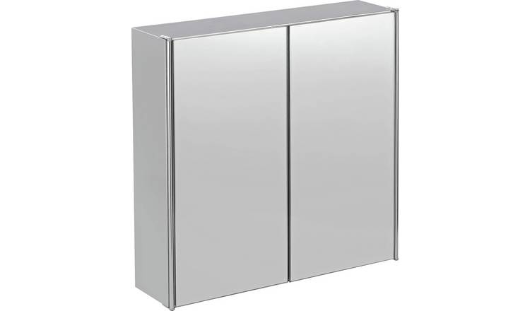 Buy Argos Home Stainless Steel 2 Door Mirrored Cabinet