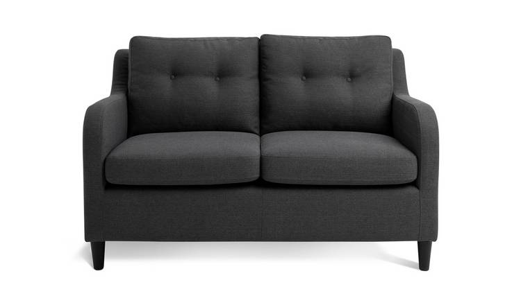 Habitat Dylan Fabric 2 Seater Sofa - Charcoal