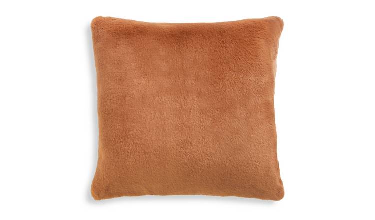 Buy Habitat Faux Fur Cushion Cinnamon 43x43cm Argos