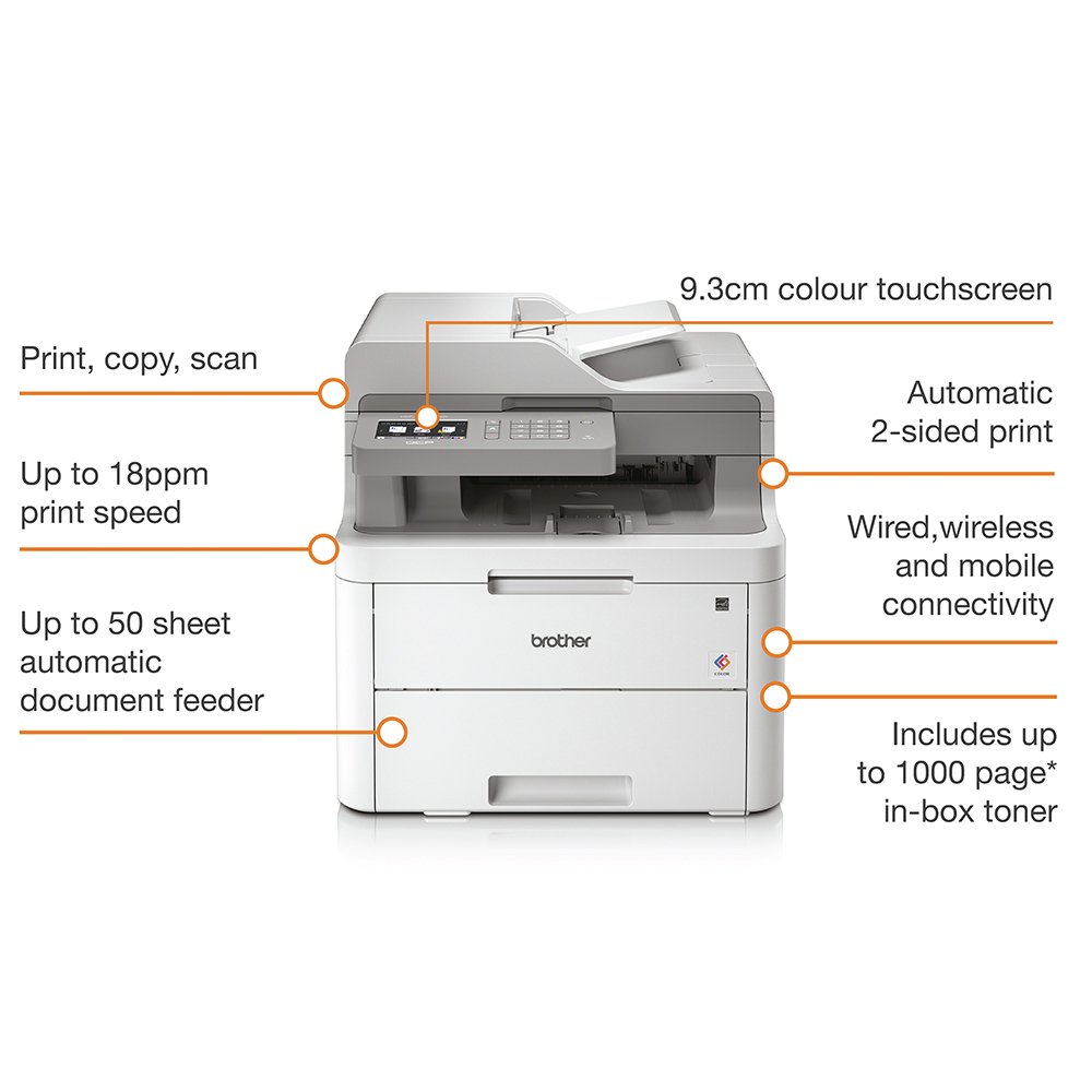 Brother DCPL3550CDW Wireless Colour Laser Printer Review