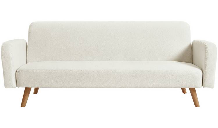 Birlea Micah Boucle 2 Seater Clic Clac Sofa Bed - Cream